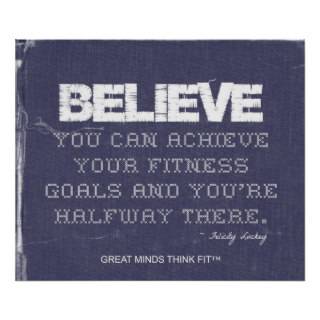 Believe in Denim Fitness Poster 