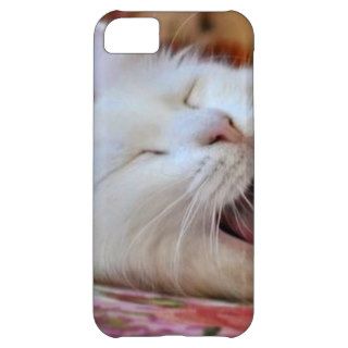 Cute Portrait Of A Yawning Van Cat iPhone 5C Cover