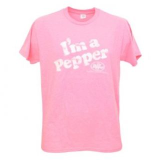 Novelty Distressed Dr Pepper Women Ladies Neon Pink Tshirt Tee Soda Pop