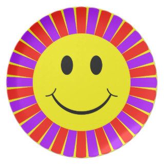 Smiley Face Sun Plate