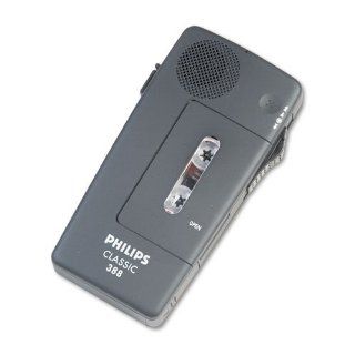 Philips   Pocket Memo 388 Slide Switch Mini Cassette Dictation Recorder   Sold As 1 Each   Fast Erase.