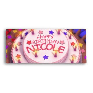 Nicole's Birthday Cake Envelope