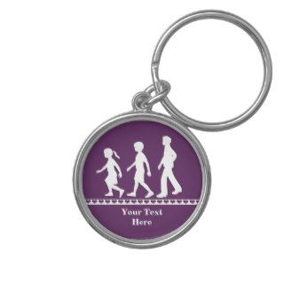 Little Sister, Big Brothers Silhouette Siblings Key Chains