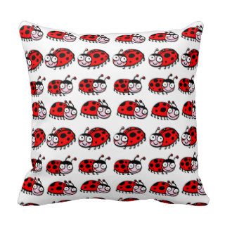 cartoon cute ladybugs pillows