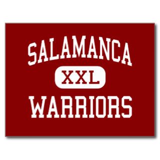 Salamanca   Warriors   Middle   Salamanca New York Postcard