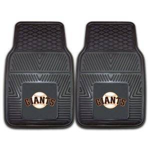 FANMATS San Francisco Giants 18 in. x 27 in. 2 Piece Heavy Duty Vinyl Car Mat 8848