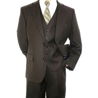 Ferrecci Boy's Dark Brown 3 piece 2 button Suit Ferrecci Boys' Suits