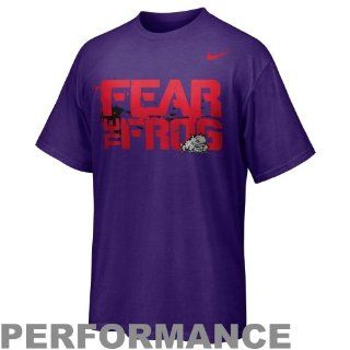 TCU Horned Frog t shirt  Nike TCU Horned Frogs Rivalry Legend Performance T Shirt   Purple  Sports Related Merchandise  Sports & Outdoors