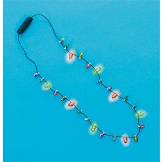 Christmas Bulbs Light Up Necklace Toys & Games