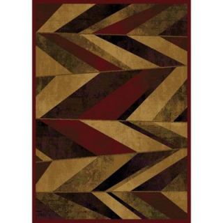 Home Dynamix Chelsea Red Multi Polypropylene 5 ft. 2 in. x 7 ft. 2 in. Area Rug 2 HD1614 275