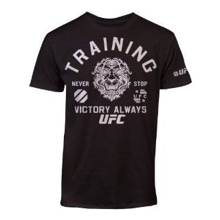 UFC Men's Training Tee, Black, Small  Sports Fan T Shirts  Clothing