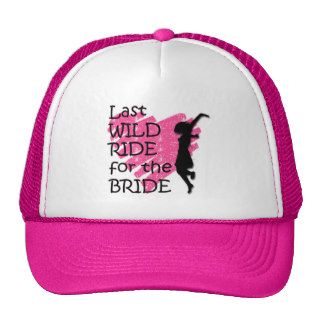 Last wild ride for the bride trucker hats