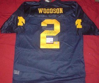 Charles Woodson Autographed Michigan Wolverines Nike Football Throwback Jersey, Green Bay Packers, Oakland Raiders, Psa/Dna Authenticated #H64454  Sports Related Collectibles  Sports & Outdoors