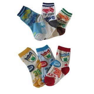 S&g Baby Boys Anti Socks 6 Pack 1 3 Years Old (1 3years)  Baby Products  Baby