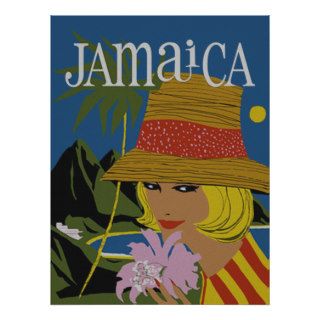 Jamaica ~ Vintage Caribbean Island Travel Posters