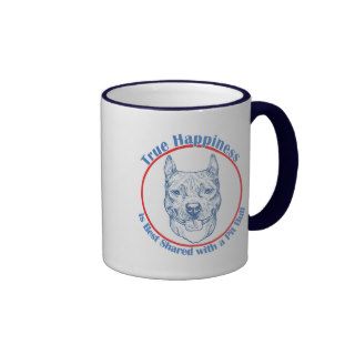 True Happiness with a Pit Bull Mugs