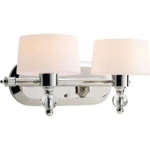 Thomasville Lighting Fortune Collection 2 Light Polished Nickel Bath Light P2920 104WB
