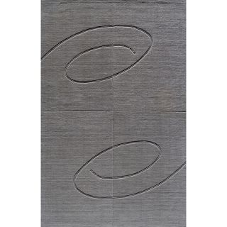 Hand tufted Manhattan Swirl Grey Wool Rug (2'3 x 3'9) Accent Rugs