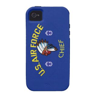 USAF Chief Master Sergeant Indian Chief Case Mate iPhone 4 Case