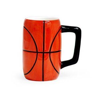 Ceramic Basketball Mugs Set of 4 Great Sports Gift Kitchen & Dining
