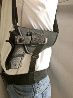 Outbags OB 03SH (LEFT) Nylon Horizontal Shoulder Holster with Double Mag Pouch for S&W M&P 9 / 22 / 40 / 45, S&W 357 / 5904 / 4013 / SD9, Springfield XD40 / XD45, Sig Sauer 1911 22 / P226, and More  Gun Holsters  Sports & Outdoors