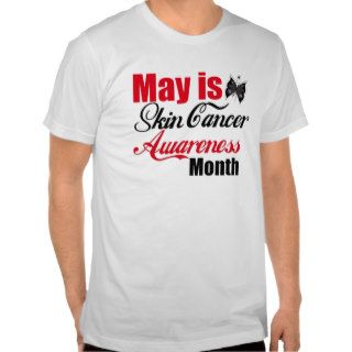 May is Skin Cancer Awareness Month Butterfly T shirts