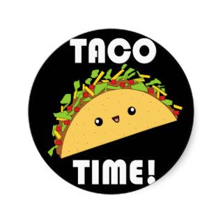 Cute kawaii Taco Time stickers