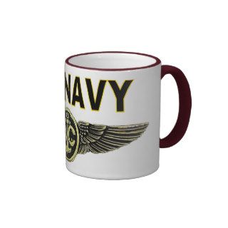 Aircrew FLY NAVY LIGHT Coffee Mugs