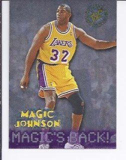WS Magic Johnson Los Angeles Lakers 1995 96 Stadium Club #361 Sports Collectibles