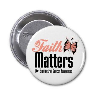 Endometrial Cancer FAITH MATTERS Pins