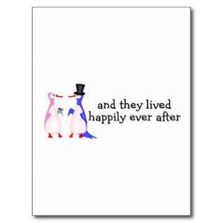 And They Lived Happily Ever After Penguins Postcards