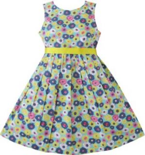 Girls Dress Yellow Daisy Beach Sundress Boutique Child Clothes Size 2 10 Clothing