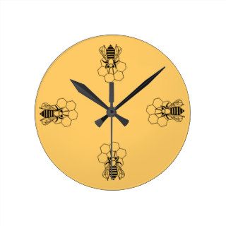 Clock   Honey Bee on comb