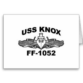 USS KNOX (FF 1052) GREETING CARD