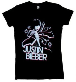 Justin Bieber T shirt for Juniors 3d Charcoal Design large Clothing