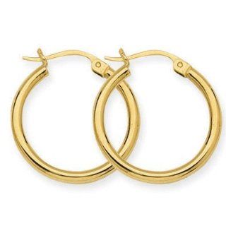 10k Yellow Gold Classic Hoops Jewelry