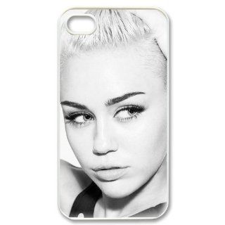 DiyPhoneCover Custom The Charming "Miley Cyrus" Printed Hard Protective White Case Cover for Apple iPhone 4,4s DPC 2013 11731 Cell Phones & Accessories