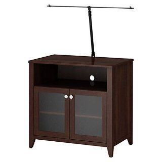 kathy ireland Office by Bush Furniture Grand Expressions Tall TV Stand, Warm Molasses   Television Stands