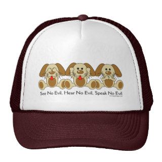 See No Evil Puppies Trucker Hat