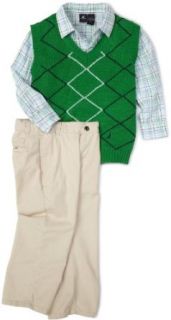 Nautica Boys 2 7 3 Piece Sweater Set, Green, 2 Clothing Sets Clothing