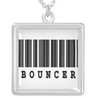 bouncer funny barcode design custom necklace