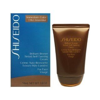 Shiseido Brilliant Bronze Tinted Self Tanning Cream for Unisex, Medium Tan, 1.7 Ounce  Skin Care Products  Beauty