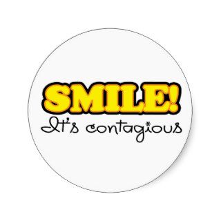 Yellow Smile Quote Stickers