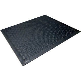 Andersen 370 Cushion Station Nitrile Rubber Anti Fatigue Indoor Floor Mat, 12 19/64' Length x 4' Width, 7/16" Thick, Black