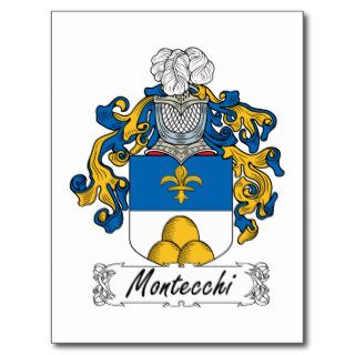 Montecchi Family Crest Post Card