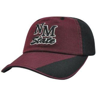 NCAA New Mexico State Aggies Garment Washed Flip Maroon Relax Sun Buckle Hat Cap  Sports Fan Baseball Caps  Sports & Outdoors