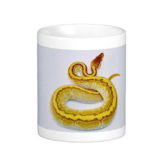 Letter "S" Yellow Ball Python Coffee Mug