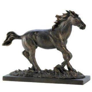 Wild Stallion Horse Statue  