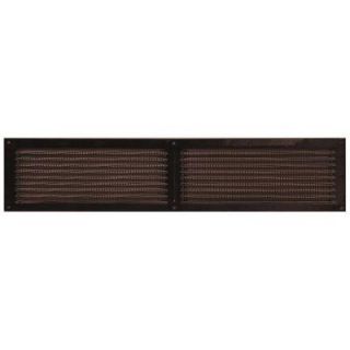 Construction Metals Inc. 16 in. x 4 in. Aluminum Soffit Vent in Brown FOV164BR