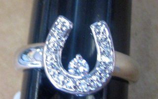 R. S. Covenant 422 Women's CZ Horseshoe Ring SZ 6 